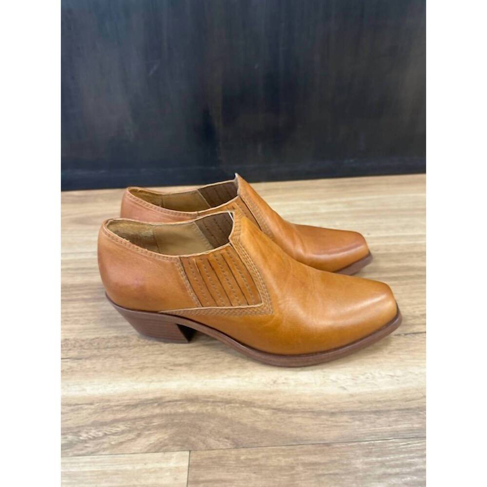 NEW PEDRO GARCIA women's bine ankle bootie in teak flex vacchetta